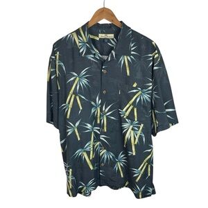 BF1536 Men’s Tommy Bahama 100% Silk Hawaiian Beach Button Down Shirt L